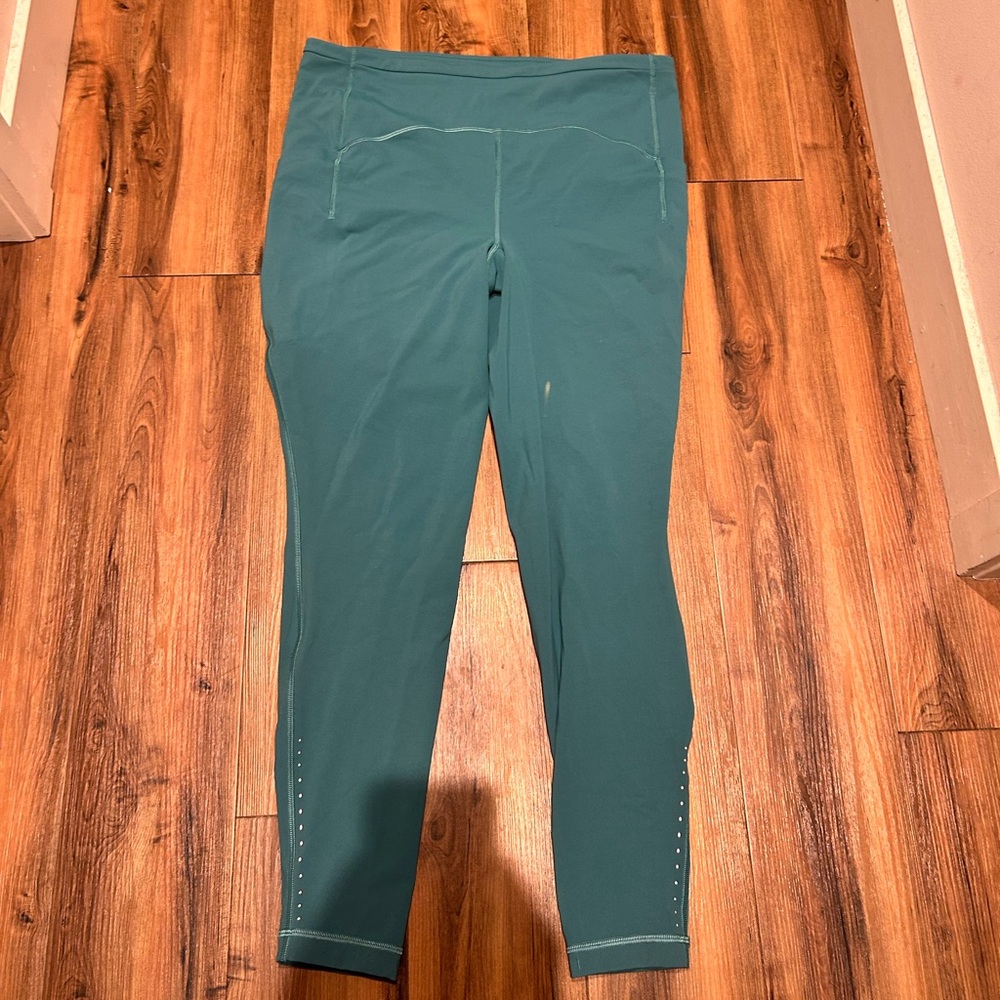 Lululemon Athletica Green Leggings High Waist Full-Length